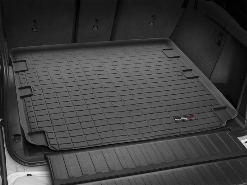WeatherTech 2018+ Jeep Wrangler Unlimited JL No w/o Subwoofer Cargo Liners - Black - Main Product View
