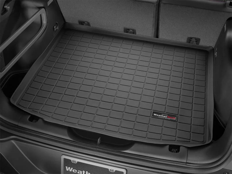 WeatherTech 2018+ Jeep Wrangler Unlimited JL w/o Subwoofer Cargo Liners - Black - Main Product View