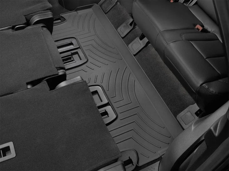 WeatherTech 2018+ Lincoln Navigator L (w/2nd Row Bench Seats) Rear FloorLiner - Black - Side View