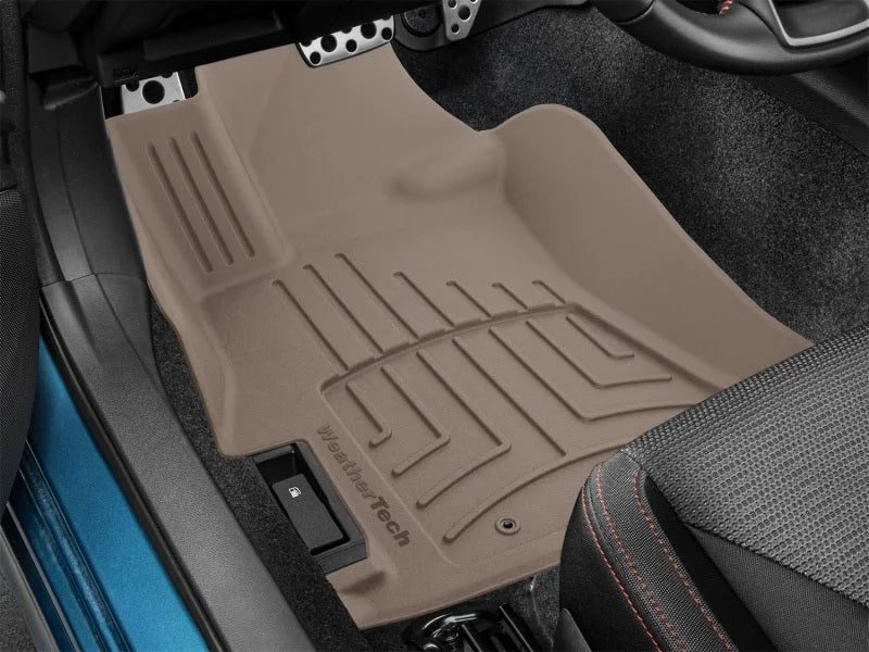 WeatherTech 2018+ Subaru Crosstrek Front FloorLiner HP - Tan - Back View