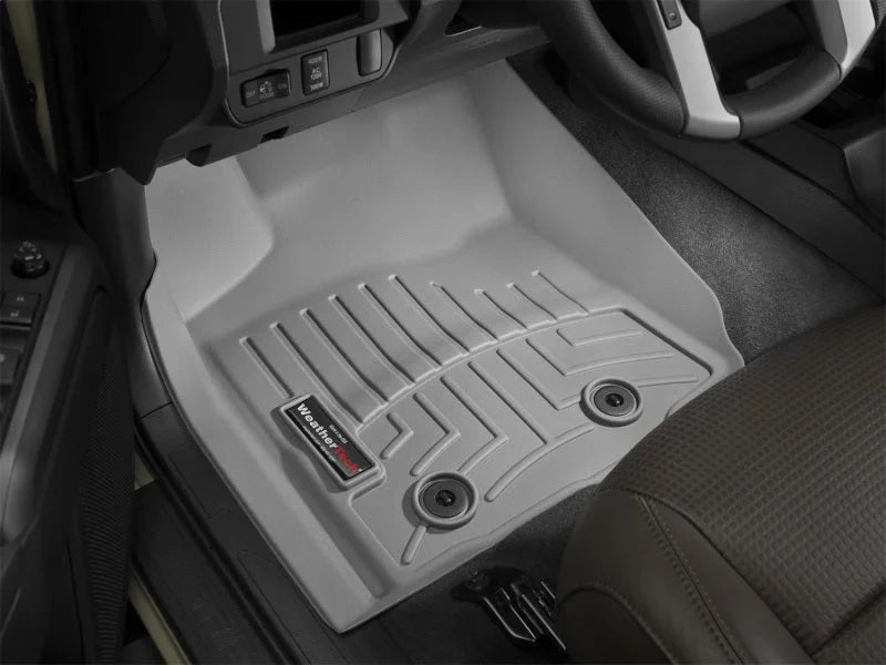 WeatherTech 2018+ Toyota Tacoma Front FloorLiner - Grey (Auto Trans Only; Trans Only) - Side View