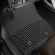 Load image into Gallery viewer, WeatherTech 2018+ Toyota Tacoma Front Rubber Mats - Black - Side View
