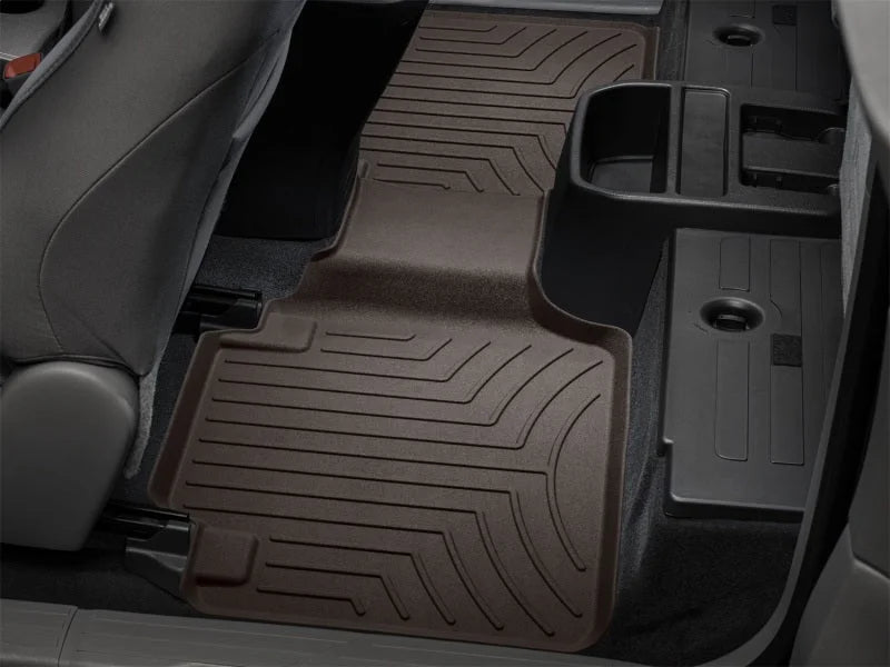 WeatherTech 2018+ Toyota Tacoma Rear FloorLiner HP - Cocoa - Side View