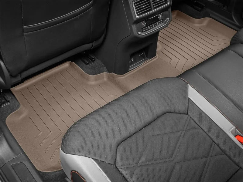 WeatherTech 2018+ Volkswagen Atlas 2nd Row Bucket Seats Rear FloorLiner HP - Tan - Additional View 13