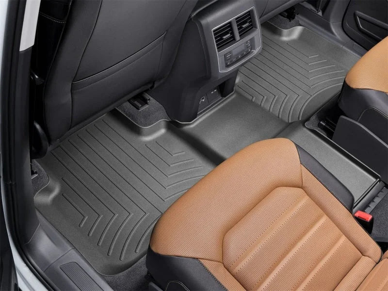 WeatherTech 2018+ Volkswagen Atlas Rear FloorLiner - Black (w/2nd Row Bucket Seats) - Side View