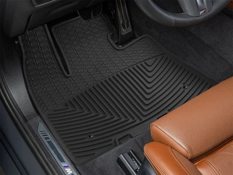 WeatherTech 2019+ BMW X5 40i Front Rubber Mats - Black - Side View