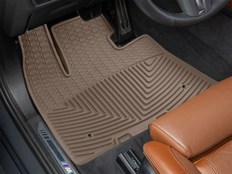 WeatherTech 2019+ BMW X5 40i Front Rubber Mats - Tan - Side View