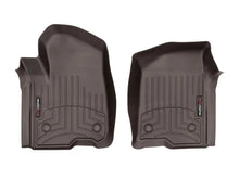 Load image into Gallery viewer, WeatherTech 2019+ Chevrolet Silverado 1500 Crew Cab Front FloorLiner - Cocoa - Main Product View
