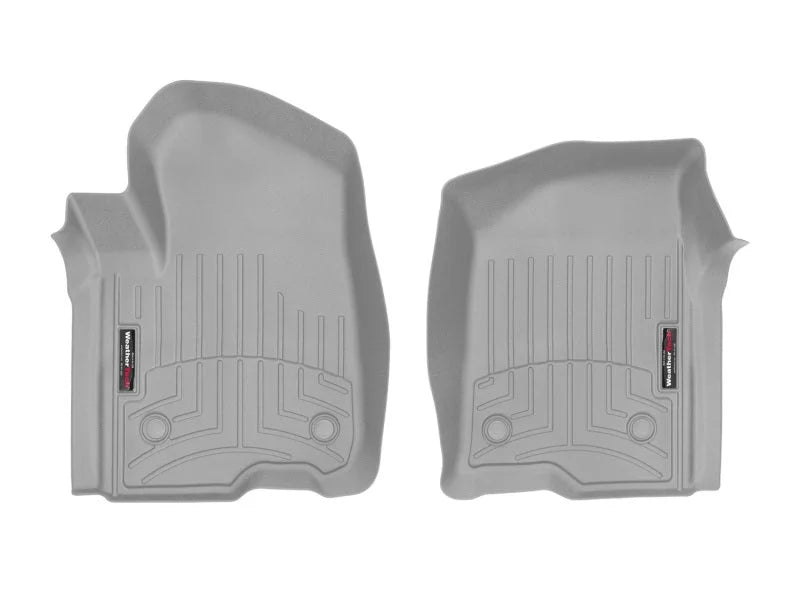 WeatherTech 2019+ Chevrolet Silverado 1500 Crew Cab Front FloorLiner - Grey - Main Product View