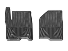 Load image into Gallery viewer, WeatherTech 2019+ Chevrolet Silverado 1500 Crew Cab Front Rubber Mats - Black - Main Product View