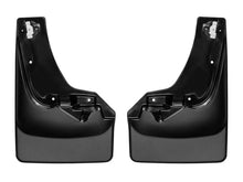 Load image into Gallery viewer, WeatherTech 2019+ Chevrolet Silverado 1500 Crew Cab No Drill MudFlaps - Black - Main Product View