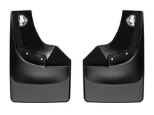 Load image into Gallery viewer, WeatherTech 2019+ Chevrolet Silverado 1500 Crew Cab No Drill MudFlaps - Black - Main Product View