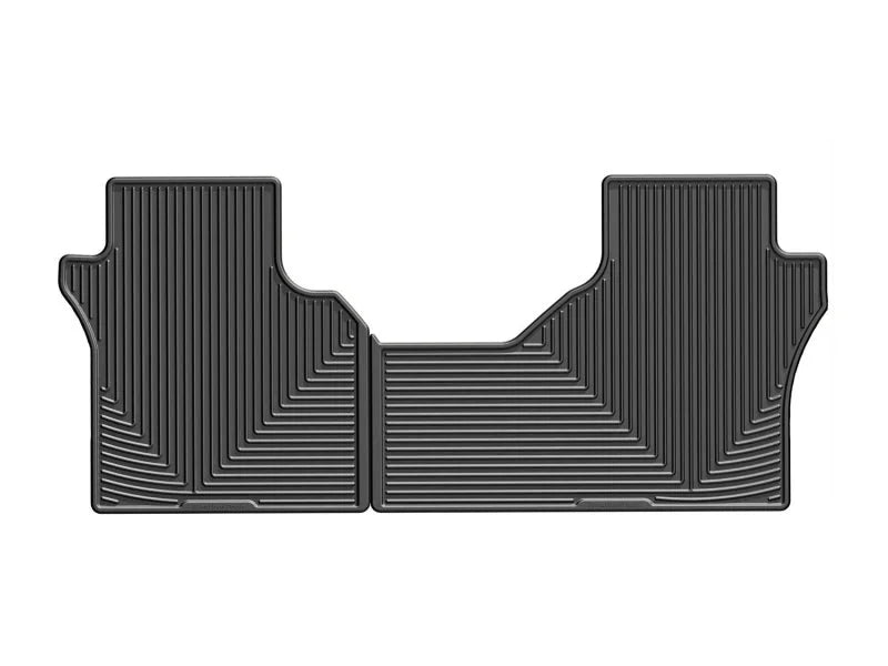 WeatherTech 2019+ Chevrolet Silverado 1500 Rear Rubber Mats - Black - Main Product View