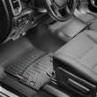 Load image into Gallery viewer, WeatherTech 2019+ Dodge Ram 1500 Crew Cab/Quad Cab w/1st Row Bench Seats Front FloorLiner - Black - Side View