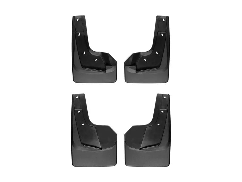 WeatherTech 2019+ Dodge Ram 1500 No Drill Mudflaps - Black - Main Product View