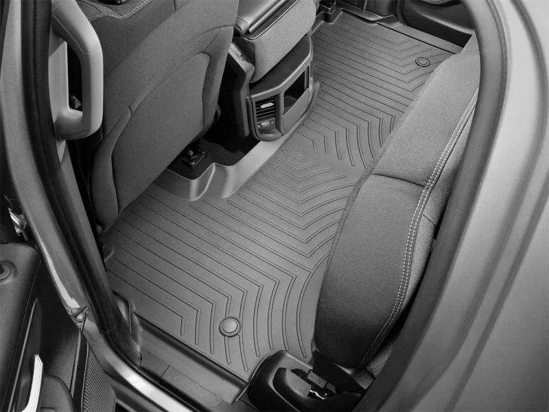 WeatherTech 2019+ Dodge Ram 1500 Quad Cab Rear FloorLiner - Black - Side View