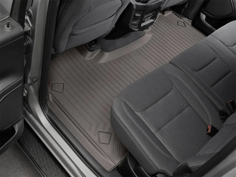 WeatherTech 2019+ Dodge Ram Rear FloorLiner - Cocoa (Fits Crew Cab w/No Underseat Storage Only) - Side View