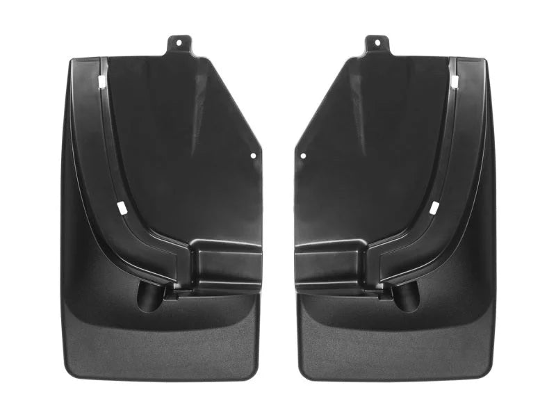 WeatherTech 2019+ Ford Ranger No Drill Front Mudflaps - Black - Main Product View