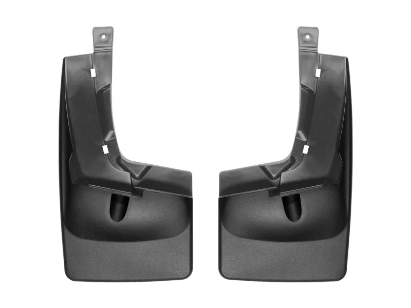 WeatherTech 2019+ Ford Ranger No Drill Rear Mudflaps - Black - Main Product View