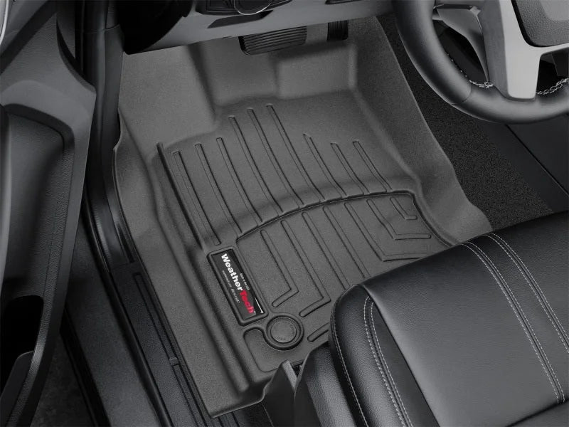WeatherTech 2019+ Ford Ranger w/Vinyl Floors Front FloorLiner - Black - Side View