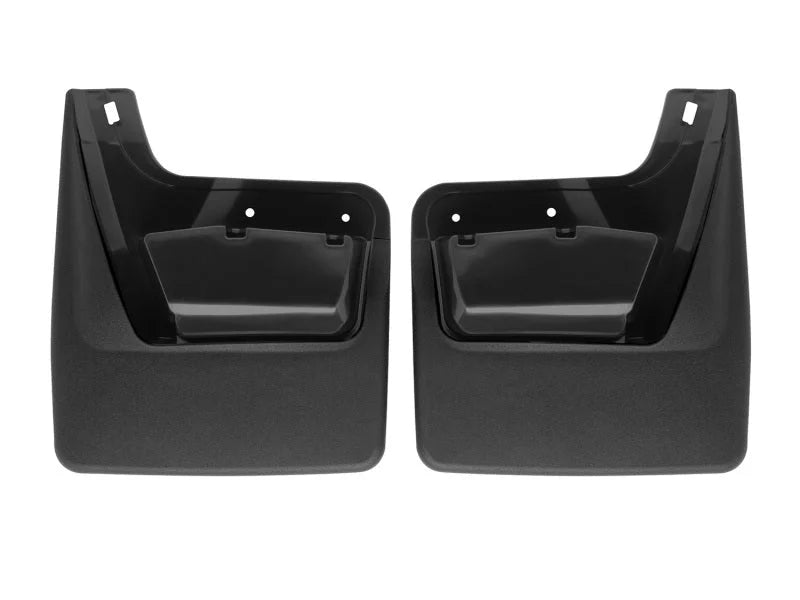 WeatherTech 2019+ GMC Sierra/Sierra Denali Rear No Drill Mudflaps - Main Product View