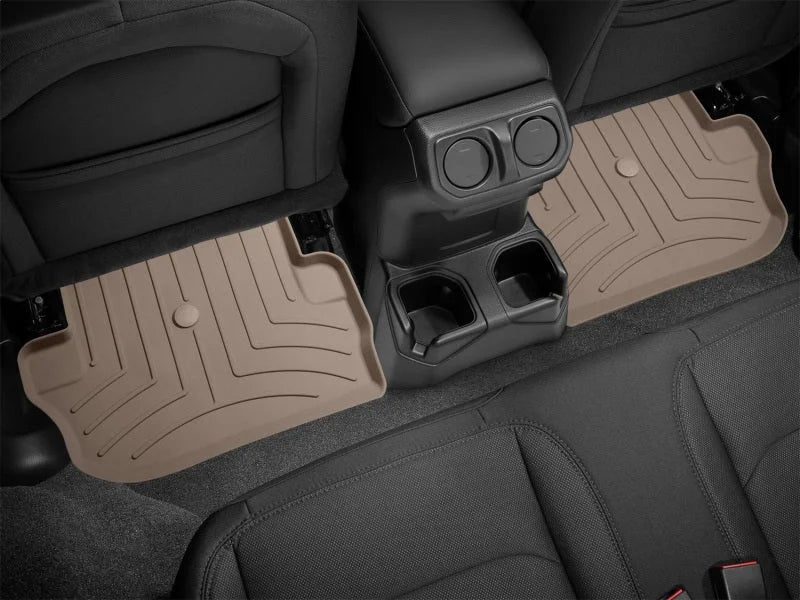 WeatherTech 2019+ Jeep Wrangler 2-Door Rear FloorLiner HP - Tan - Installation View