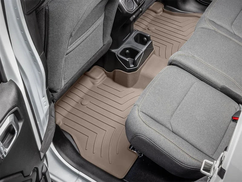 WeatherTech 2019+ Jeep Wrangler Unlimited 4-Door Rear FloorLiner HP - Tan - Additional View 13