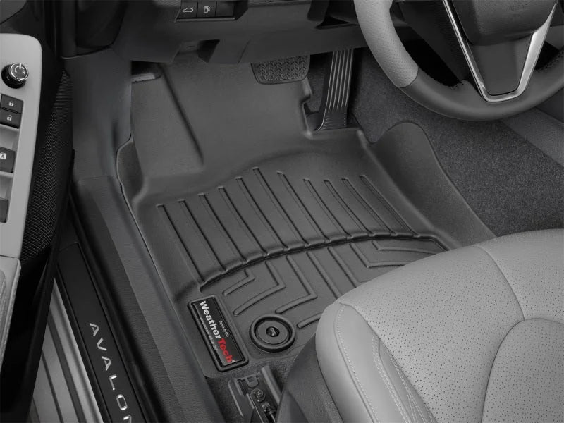 WeatherTech 2019+ Toyota Avalon Front FloorLiner - Black - Back View