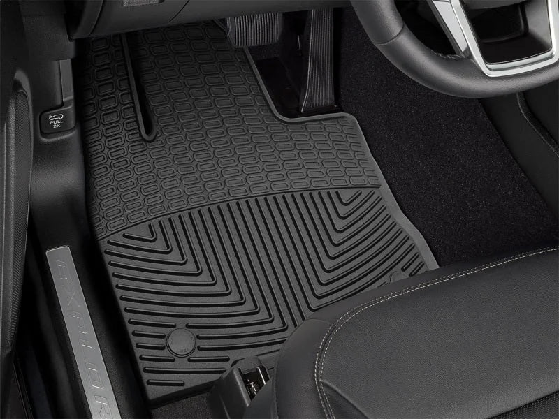 WeatherTech 2020+ Ford Explorer Front Rubber Mats - Black - Side View