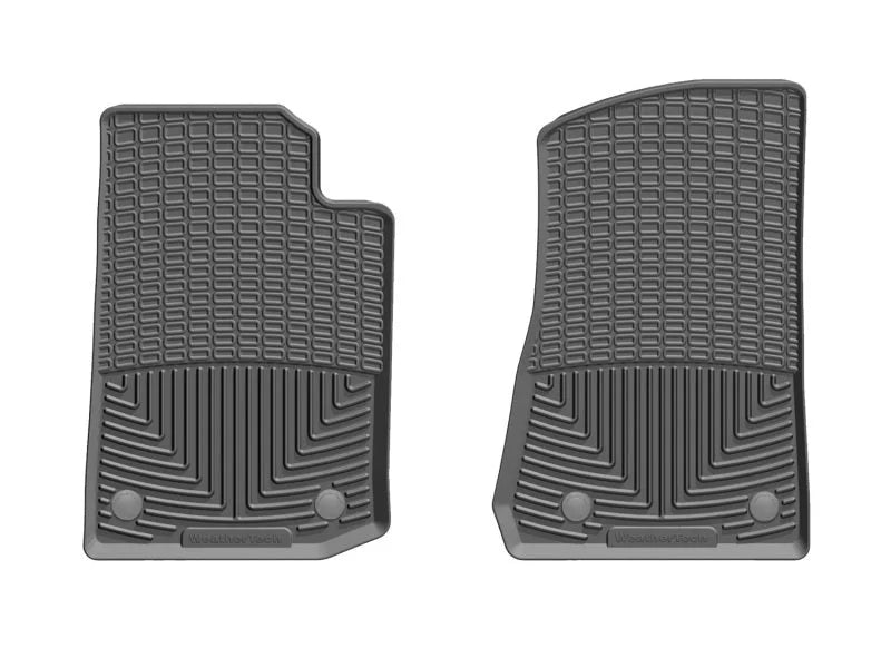 WeatherTech 2020+ Jeep Gladiator Front Rubber Mats - Black - Main Product View