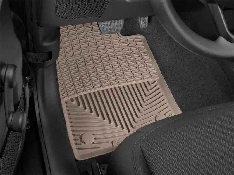 WeatherTech 2020+ Jeep Gladiator Front Rubber Mats - Tan - Side View