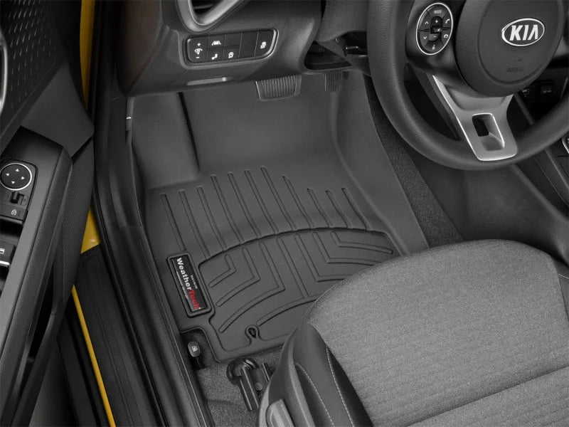 WeatherTech 2020+ Kia Soul Front FloorLiner - Black - Side View