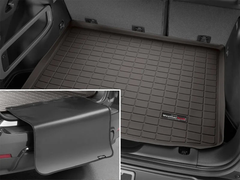 WeatherTech 2020+ Lincoln Corsair Cargo With Bumper Protector - Cocoa - Side View