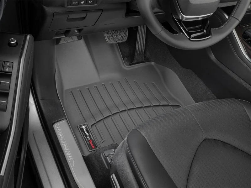 WeatherTech 2020+ Toyota Highlander Front FloorLiner - Black - Side View