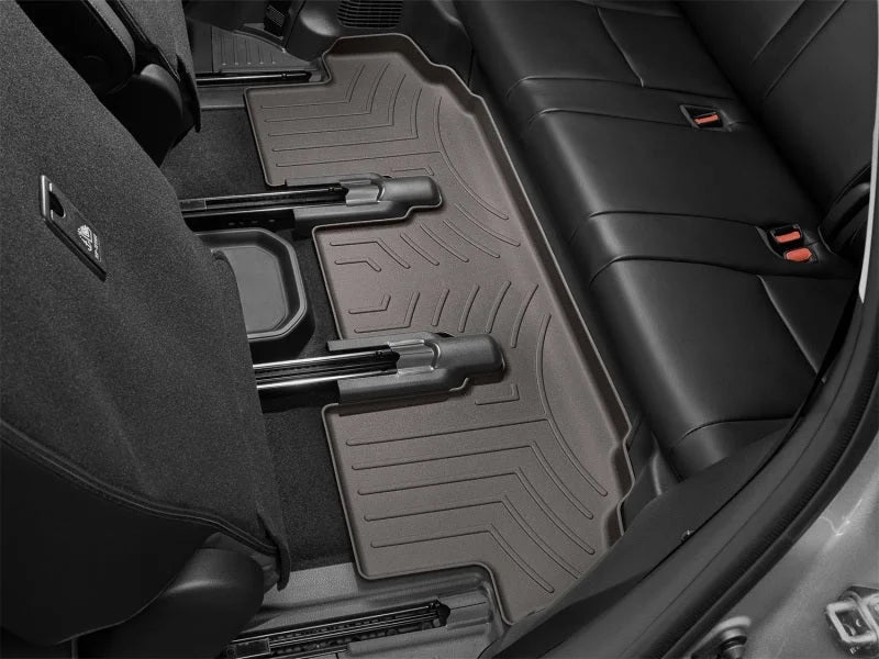 WeatherTech 2020+ Toyota Highlander Rear FloorLiner - Cocoa - Side View