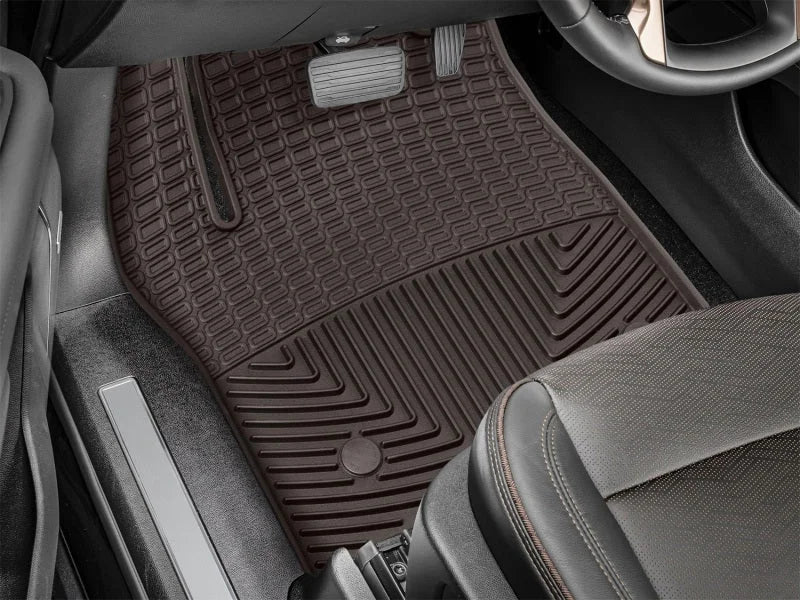WeatherTech 2021+ Cadillac Escalade Front Rubber Mats - Cocoa - Side View