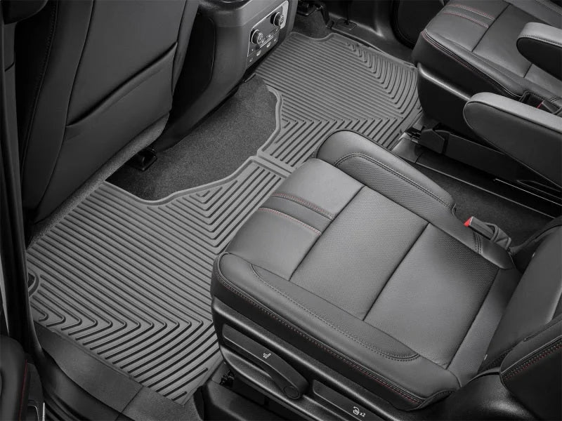 WeatherTech 2021+ Cadillac Escalade Rear Rubber Mats - Grey - Side View