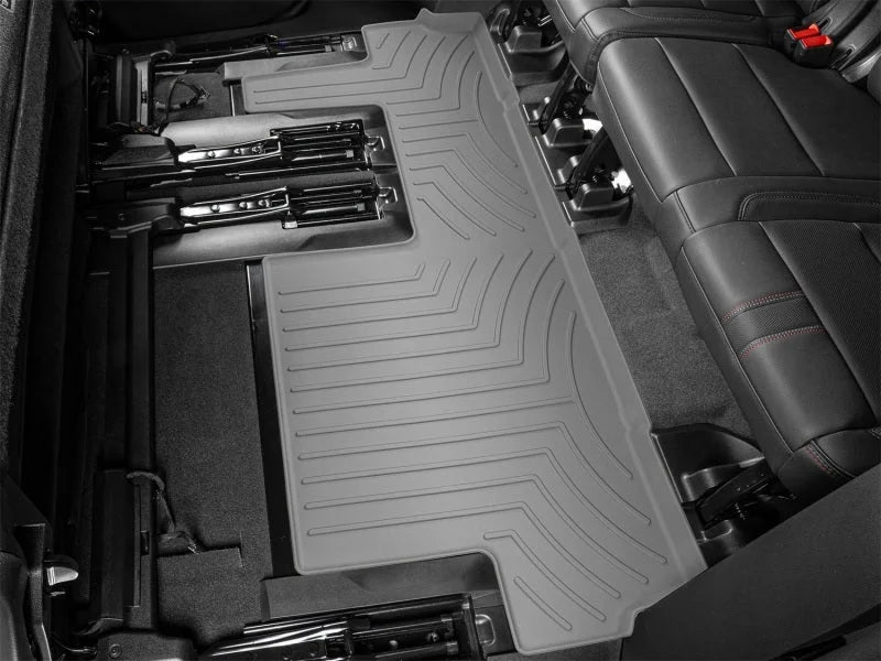 WeatherTech 2021+ Chevrolet Suburban Rear FloorLiner HP - Grey - Installation View