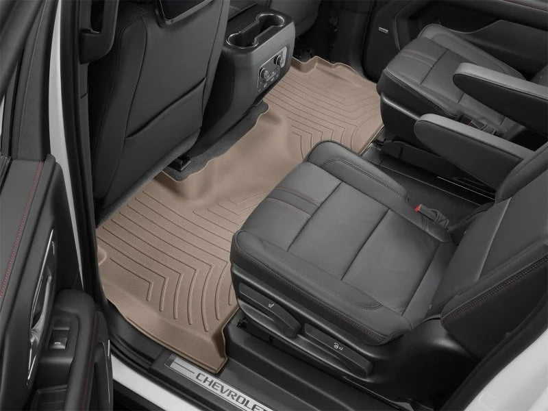 WeatherTech 2021+ Chevrolet Tahoe/Suburban Rear FloorLiner - Tan - Side View