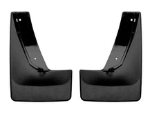 Load image into Gallery viewer, WeatherTech 2021+ Chevy Suburban Rear No Drill Mudflaps - Black - Main Product View