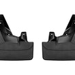 Load image into Gallery viewer, WeatherTech 2021+ Chevy Suburban(except w/Power retractable step) Front No Drill Mudflaps - Black - Main Product View
