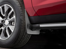 Load image into Gallery viewer, WeatherTech 2021+ Chevy Suburban(except w/Power retractable step) Front No Drill Mudflaps - Black - Side View