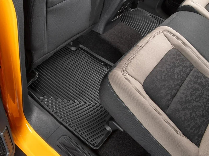WeatherTech 2021+ Ford Bronco Rear Rubber Mats - Black - Side View