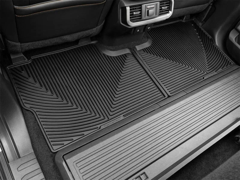 WeatherTech 2021+ Ford F-150 SuperCrew/Raptor Rear Rubber Mats - Black - Side View