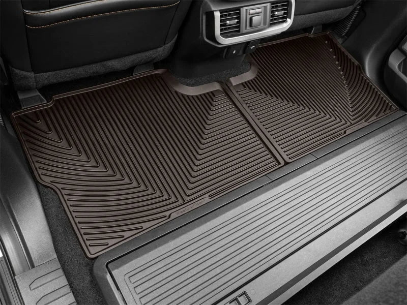 WeatherTech 2021+ Ford F-150 SuperCrew/Raptor Rear Rubber Mats - Cocoa - Side View