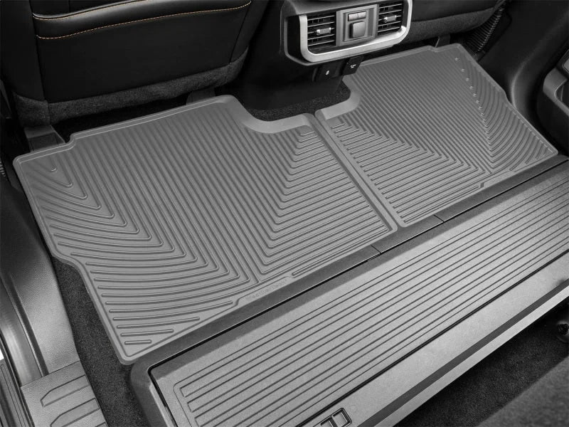 WeatherTech 2021+ Ford F-150 SuperCrew/Raptor Rear Rubber Mats - Grey - Side View
