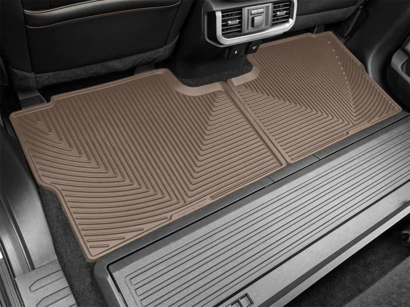 WeatherTech 2021+ Ford F-150 SuperCrew/Raptor Rear Rubber Mats - Tan - Side View