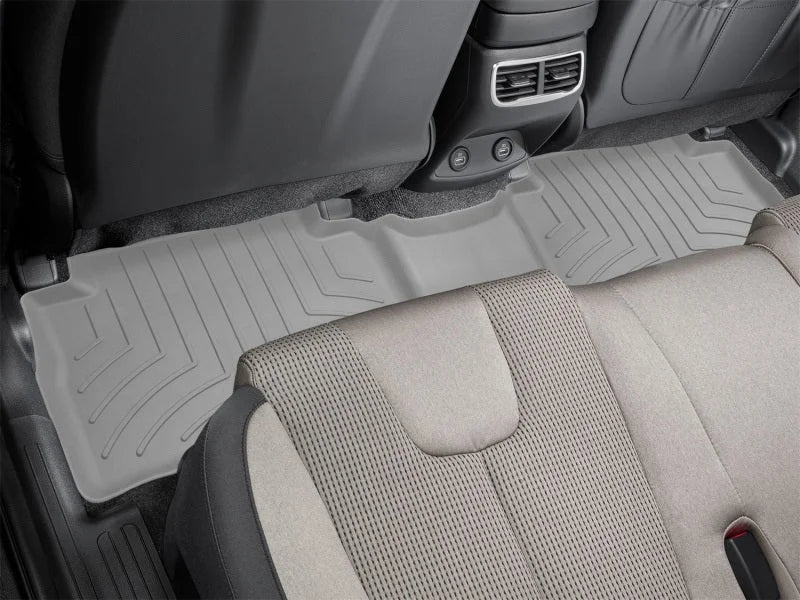 WeatherTech 2021+ Hyundai Santa Fe Rear FloorLiner HP - Grey - Installation View