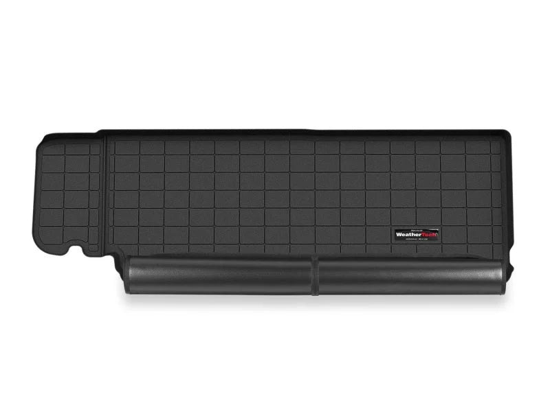 WeatherTech 2021+ Tesla Model X (6/7 Pas.) Behind 3rd Row Seat Cargo Liner w/Bumper Protec - Black - Main Product View