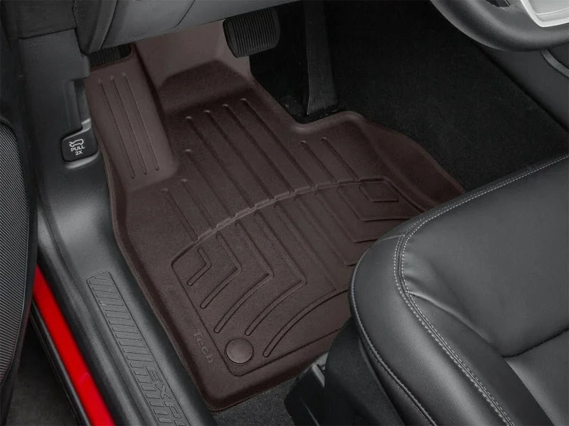WeatherTech 2022+ Ford Explorer Incl. ST (6/7 Pssgr.) Front FloorLiner HP - Cocoa - Back View